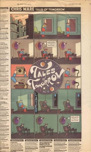 Tales of Tomorrow comic strip by Chris Ware, New York Press, October 21–27, 1998