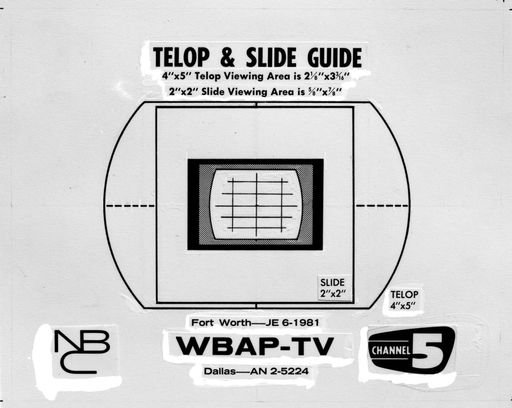 Telop and Slide guide for WBAP-TV