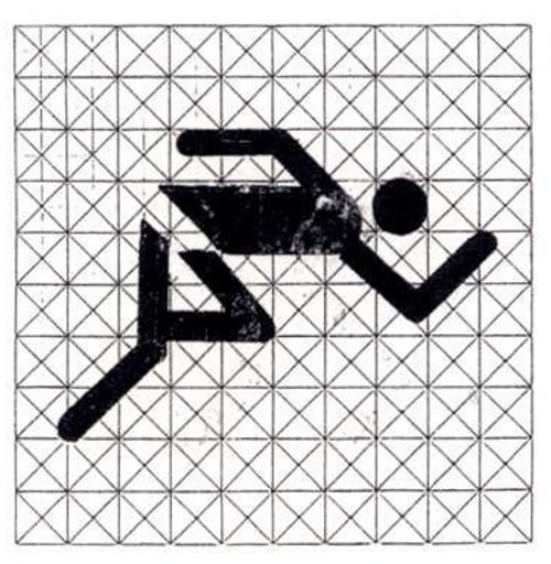 The 1971 Munich Olympics Pictogram (Athletics)