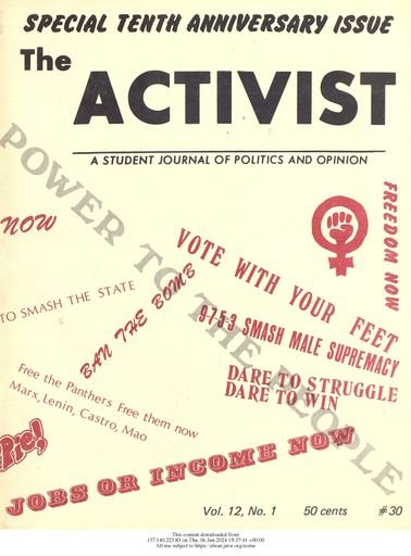 The Activist: A Student Journal of Politics and Opinion