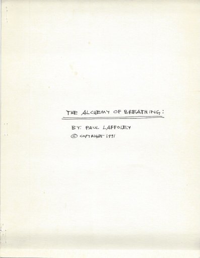 “The Alchemy of Breathing”