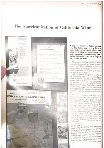 “The Americanization of California Wine”