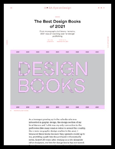 The Best Design Books of 2021