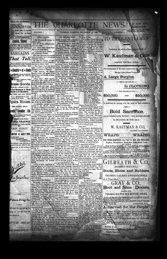 The Charlotte News | Edition 1