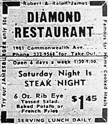 The Diamond Restaurant Ad (1966)