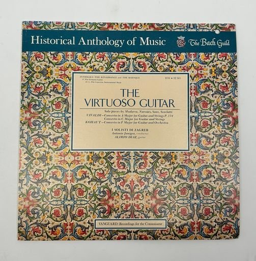 The Historical Anthology of Music: Virtuoso Guitar Album Cover 