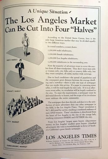“The Los Angeles Market Can Be Cut Into Four 'Halves' ”