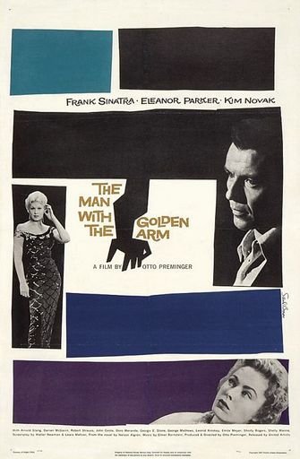 “The Man with the Golden Arm” by Saul Bass (1955)