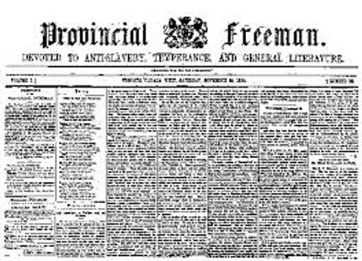 The Provincial Freeman in 1853