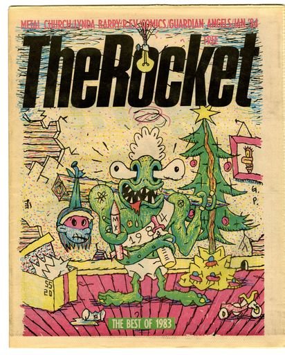 The Rocket, Seattle, WA, Jan. 1984. Illustration by Gary Panter