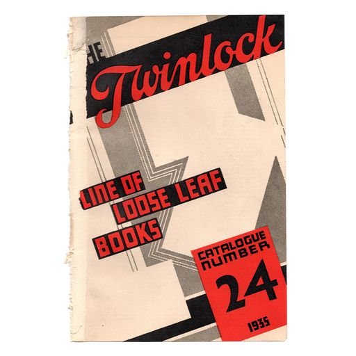 The Twinlocks Art Deco Catalogue Cover 