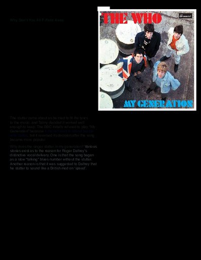 The Who, My Generation 1965