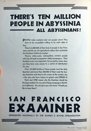 “There’s ten million people in Abyssinia-All Abyssinians!“