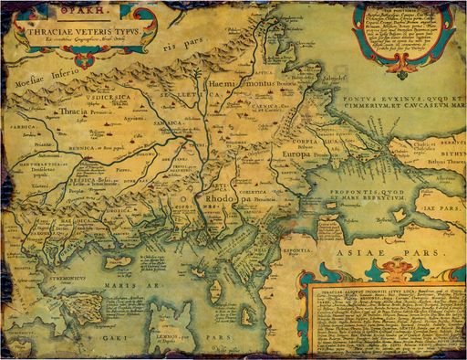 THRACIÆ VETERIS TYPVS (Map of Ancient Thrace)