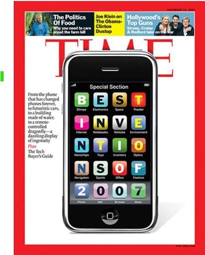 Time Magazine Cover Featuring the IPhone