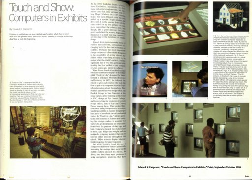 “Touch and Show: Computers in Exhibits” article