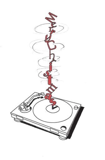 Turntable Christmas Card