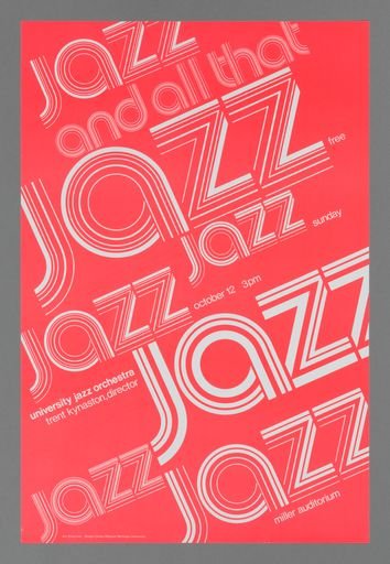 University Jazz Orchestra Concert Poster