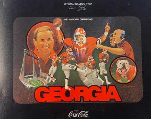 University of Georgia 1980 National Championship Poster