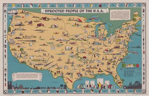 UPROOTED PEOPLE OF THE USA (MAP)