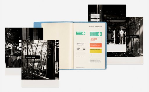 Wayfinding Signage for IBM Pavilion, New York World’s Fair (five works)