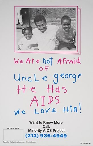 We are not afraid of Uncle George: he has AIDS, we love him!