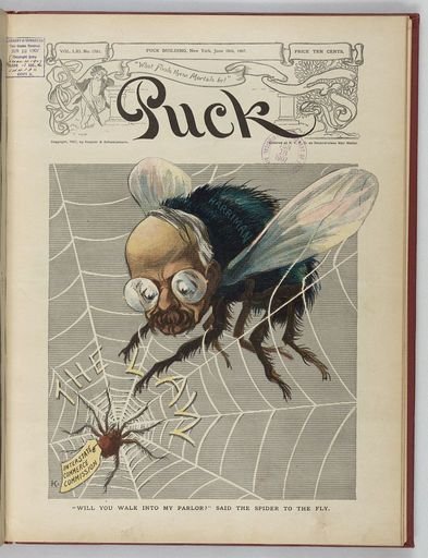 “Will you walk into my parlor?“ said the spider to the fly