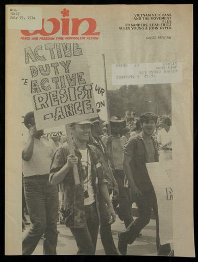 Win Peace and Freedom Through Nonviolent Action; vol. 10, no. 27