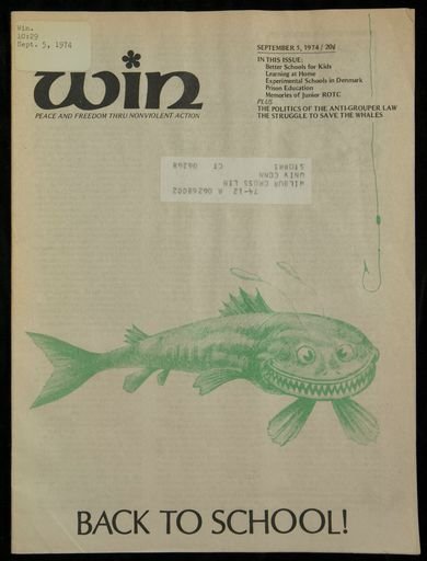 Win Peace and Freedom Through Nonviolent Action; vol. 10, no. 29