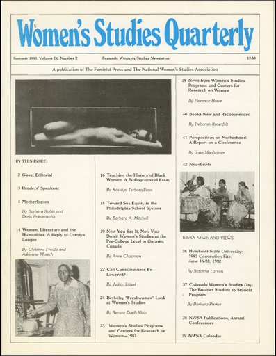 Women's Studies Newsletter, no. 9, no. 2