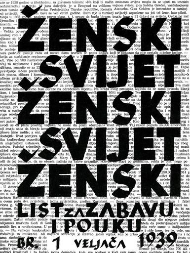Womens World - Publication Cover 1939, Yugoslavia