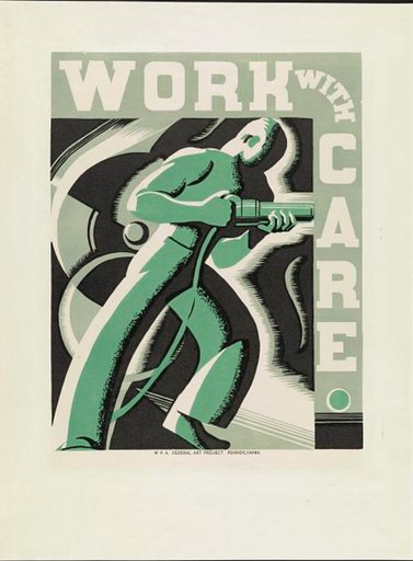 Work with care (WPA Poster)