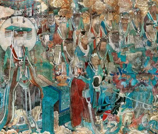 Yuan Dynasty Yuan painting (Yongle Palace Sanqing Hall mural)