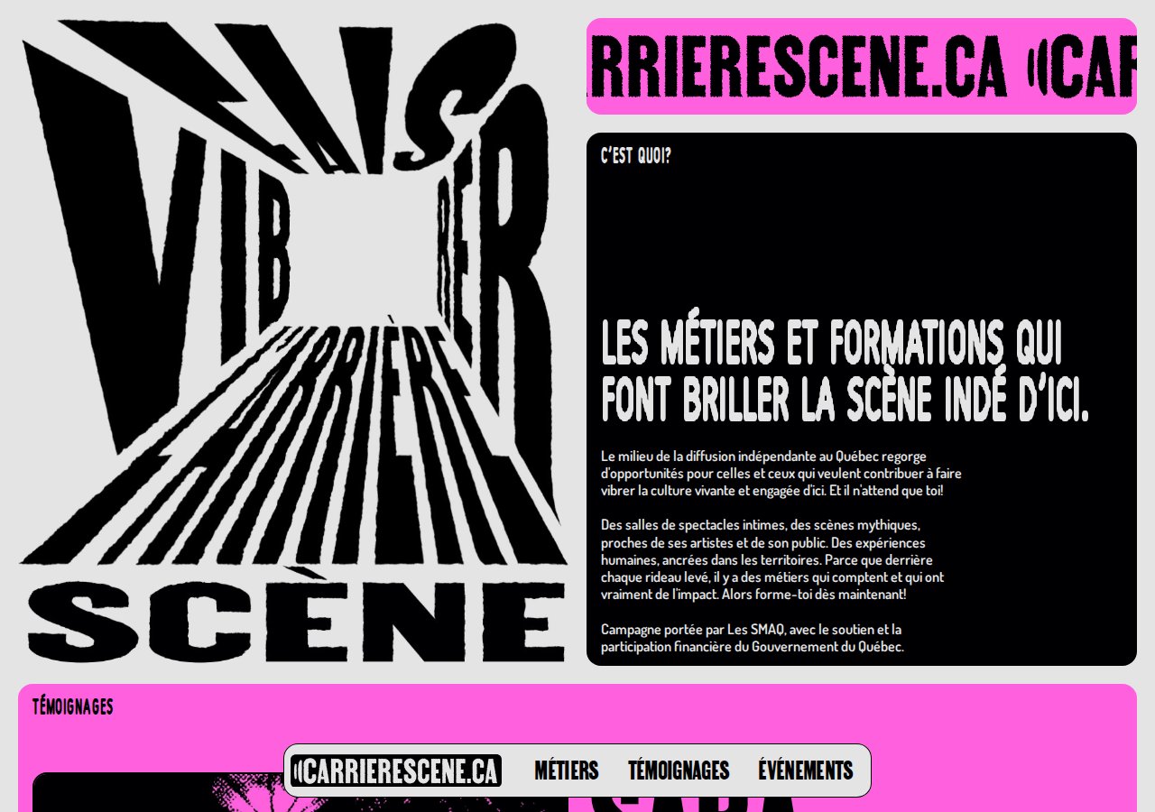 Carrière Scène