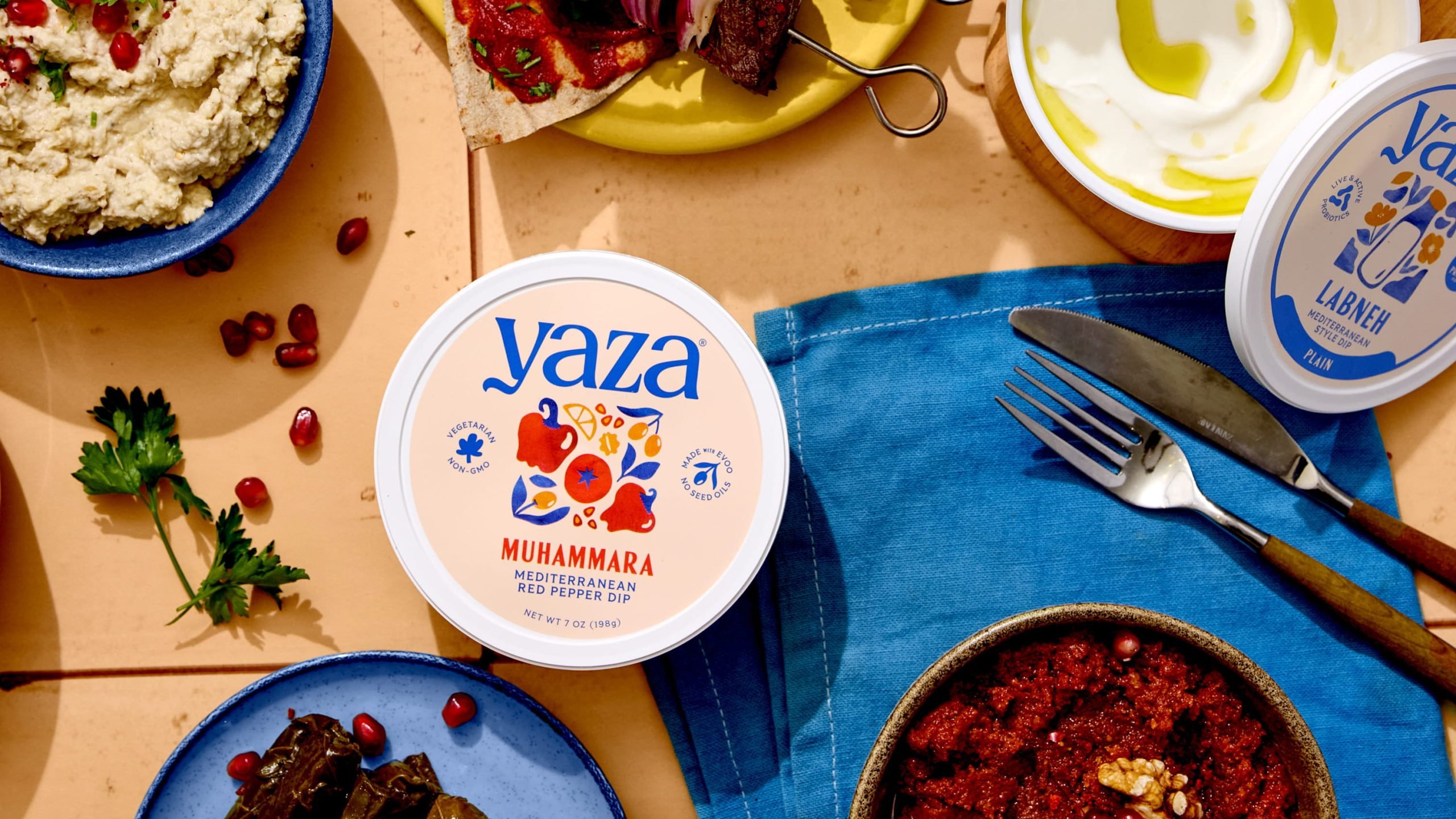 Baba Ghanouj and Muhammara Finally Get the Shelf Presence They Deserve With Yaza