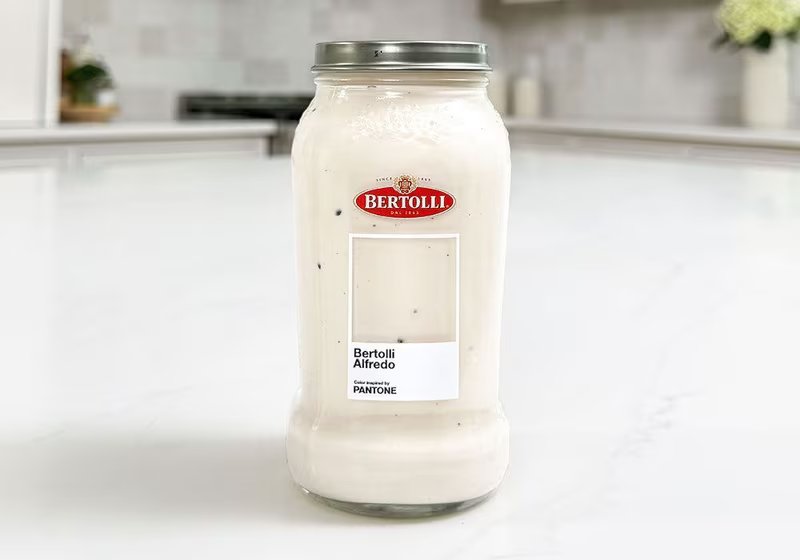 Pantone x Bertolli Collab Wants To Paint Your Kitchen In a Creamy Alfredo Color