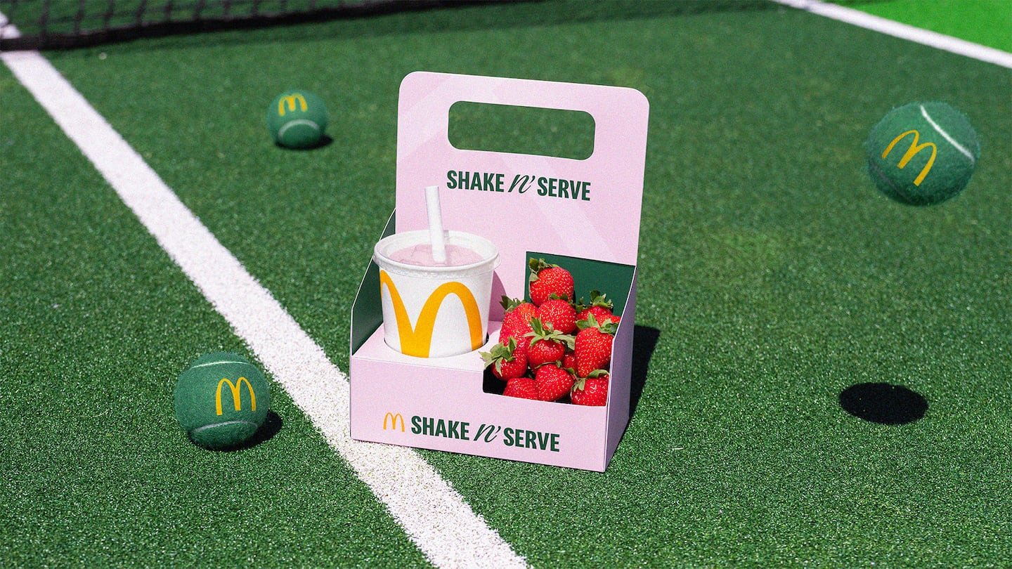 Strawberries, Cream, and French Fries? McDonald’s Launches ‘Shake n’ Serve’ for Wimbledon