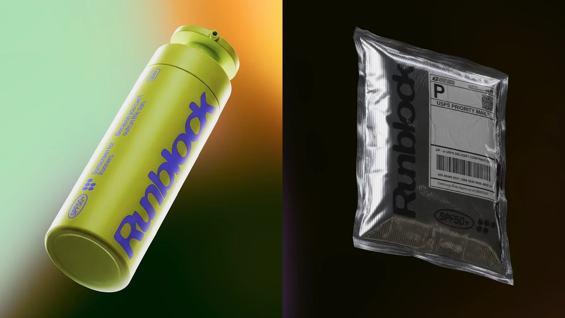 Run-Don’t-Walk to Check Out the Steamy Branding for the Sunscreen Designed for Runners, Runblock