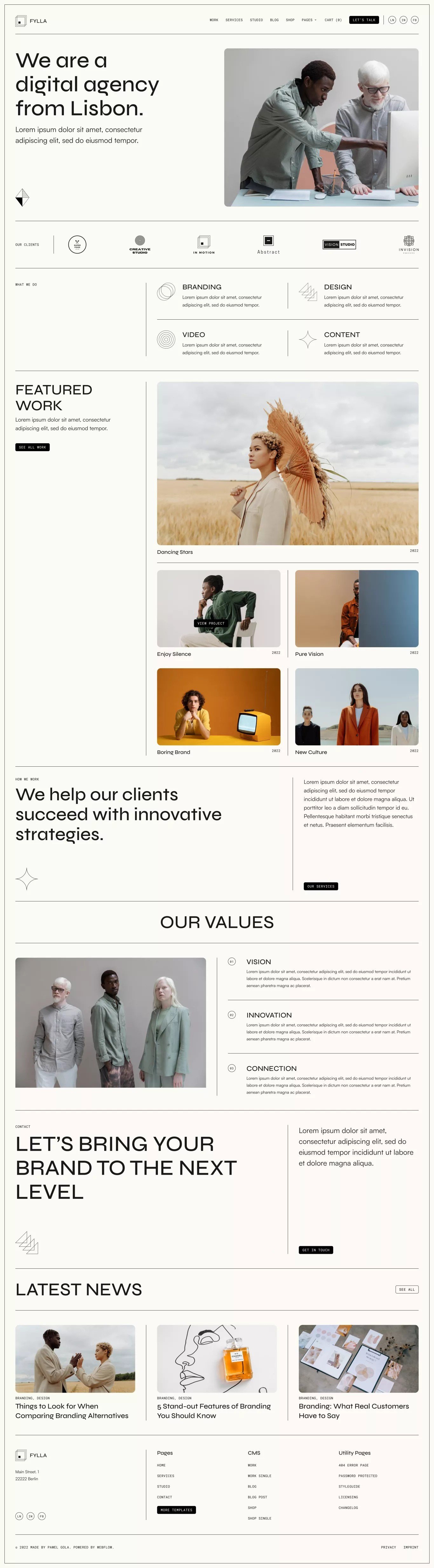 web design / Cosmos