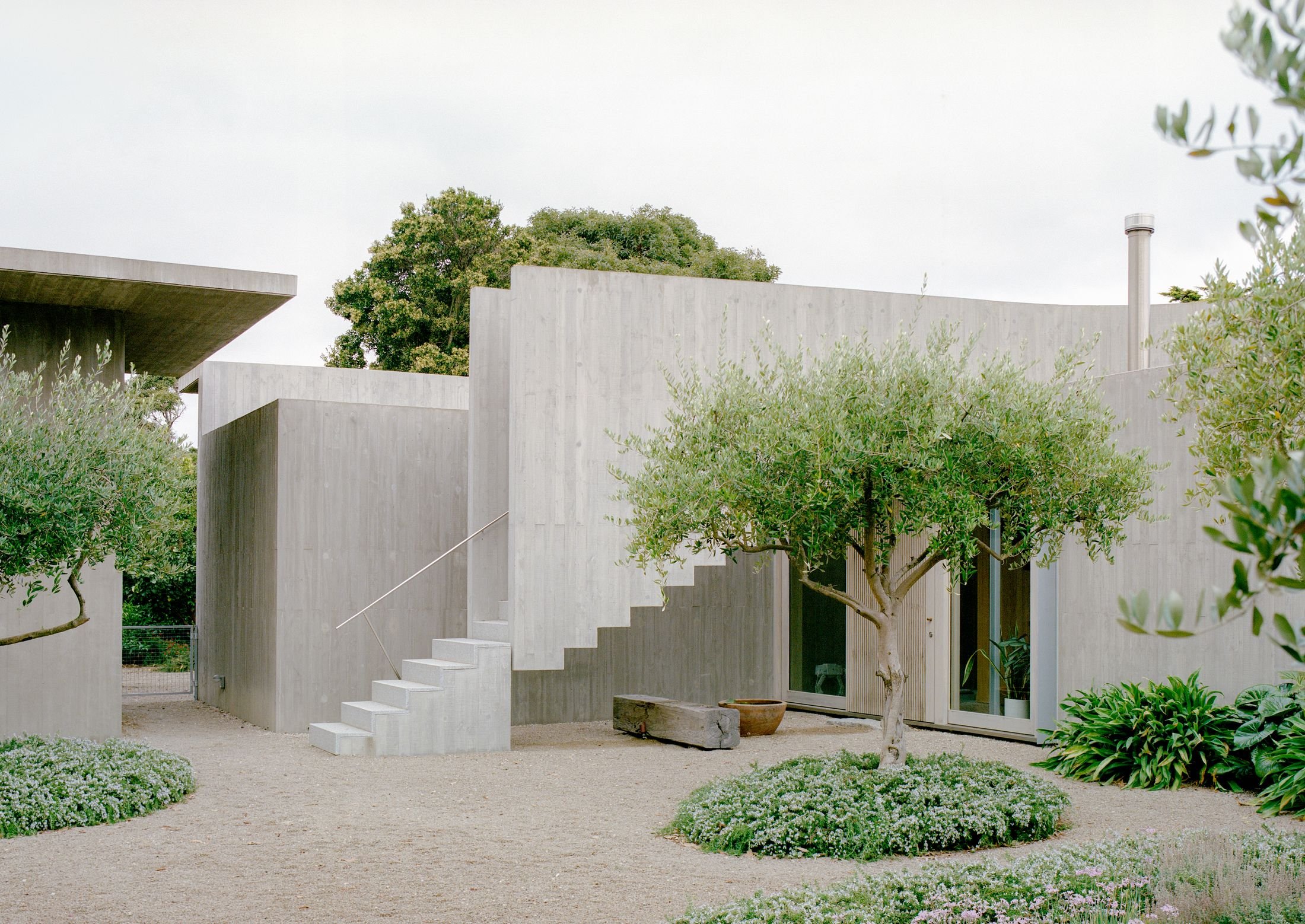 A Concrete Coastal Retreat on the Mornington Peninsula Where Three Cultures Meet.